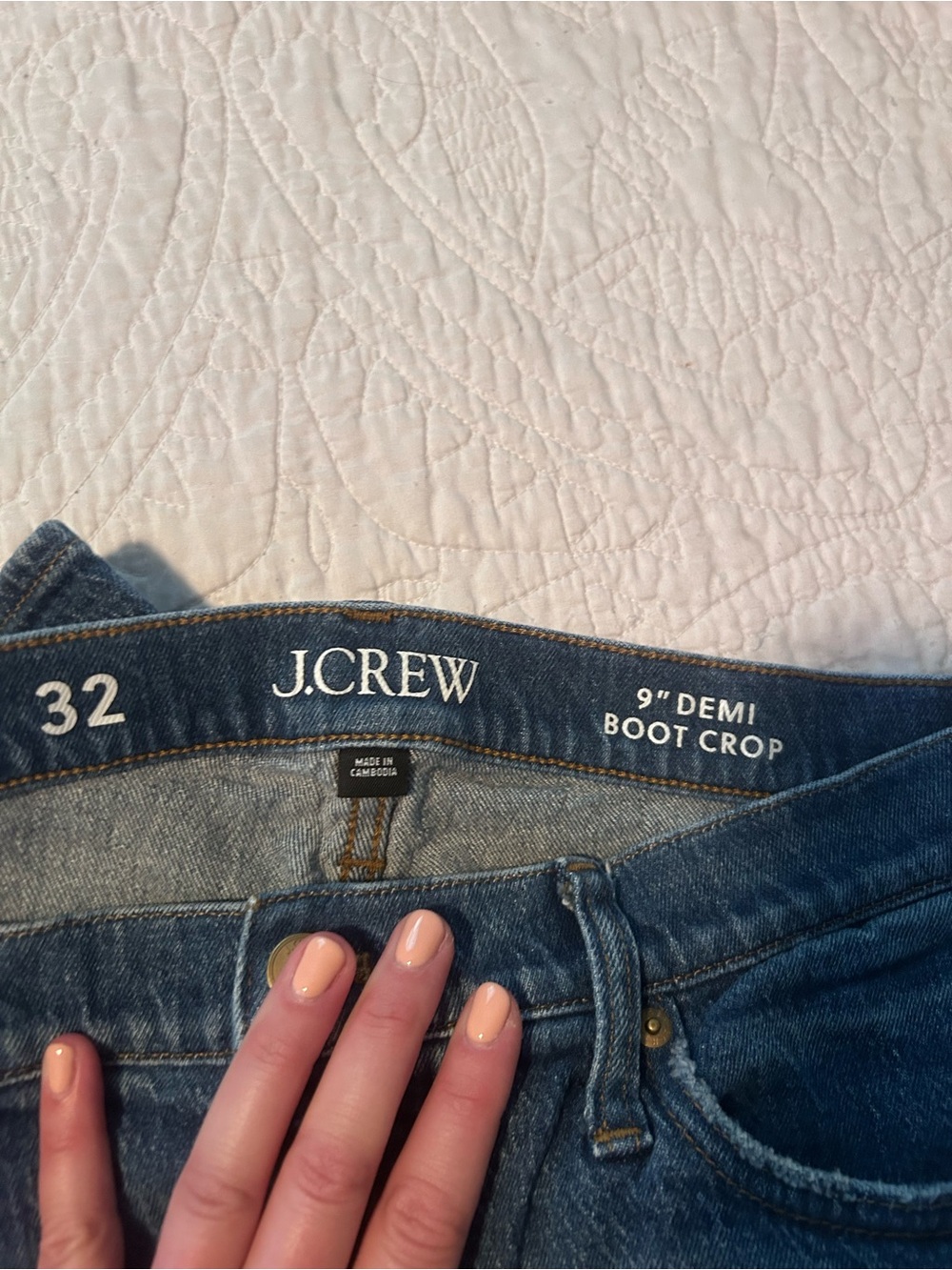 J.Crew Women's 9" Demi Boot Crop Jeans
